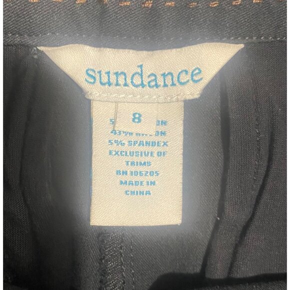 Sundance Dress Pants Womens Size 8 Black Stretch Straight-Leg Office Casual - Picture 2 of 14